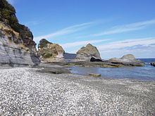 Weathered rocks near Mt. Iwasaki