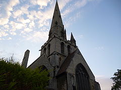 Alternative exterior view of All Saints', Cambridge