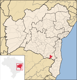 Location of Macarani in Bahia