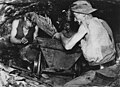 Wegfüllarbeit, Mansfelder Kupferschieferbergbau, 1952