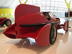 The Tipo B Aerodinamica in Enzo Ferrari Museum in Modena.