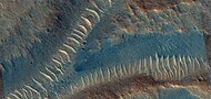 Close view of transverse aeolian ridges (TARs), as seen by HiRISE under HiWish program