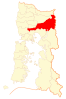 Location of Puerto Varas commune in Los Lagos Region