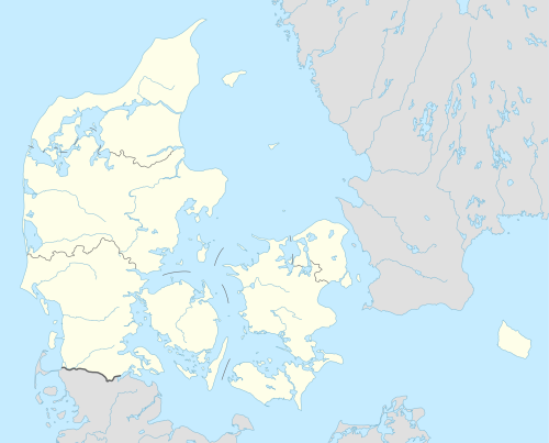 Location of the cities in Denmark with a population of more than 20,000