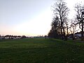 Figges Marsh, looking south, alongside London Road (at sunset, Dec 2020)