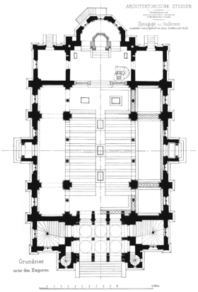 Floor plan under the galleries