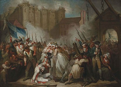 The Storming of the Bastille, c.1790