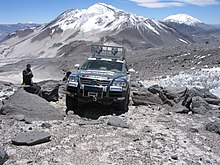 VW Touareg Ojos del Salado (Chile) beim Höhenweltrekord von Rainer Zietlow, 2005