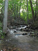 A creek along the Monches segment in Waukesha County