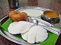 Image 134Idli served with typical accompaniments. (from Malaysian cuisine)