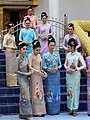 Image 45Thai women wearing Isan Modifide sinh dress for Boon Bang Fai festival in Roi Et (from Culture of Thailand)