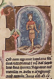 Chronicon Pictum, Hungarian, Hungary, King Ladislaus III, crown, orb, scepter, medieval, chronicle, book, illumination, illustration, history