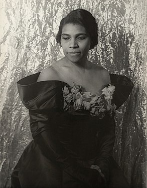 Photograph of Marian Anderson, created by Carl Van Vechten, edited and nominated by Adam Cuerden.