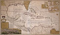 Moll's Map of the West-Indies or the Islands of America in the North Sea, circa 1715