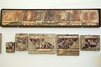 Fragments of mural paintings from Delos, c. 100 BC