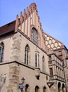 Nürnberger Rathaus, Sandstein­gotik mit Ziergiebel aus Backstein