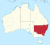 Lage des Bundesstaates New South Wales
