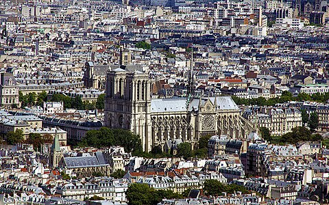A 2010 view of Notre-Dame from Tour Montparnasse