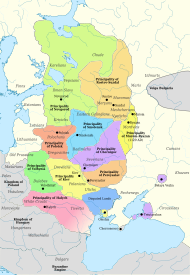Map of the Kievan Rus'