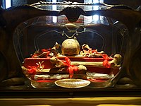 Relics of Saint Sylvester in the Abbey of Saint Sylvester in Nonantola