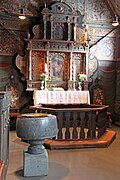 Altar in Røldal church