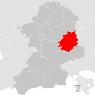 Lage der Gemeinde St. Anton an der Jeßnitz im Bezirk Scheibbs (anklickbare Karte)