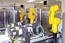 photo of robots at work