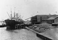 Dalgety wharf at New Farm, Queensland SS Pericles loading