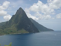 The Pitons at Soufrière