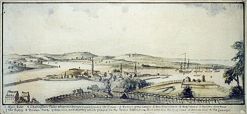 View from Beacon Hill, c. 1770s (Library of Congress Prints and Photographs Division Washington)