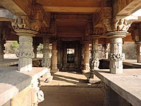 Vishnu temple interior from ruins