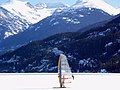 Ice sailing in Whistler.