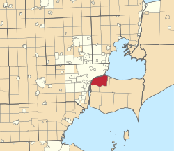 Location in the Detroit–Windsor region