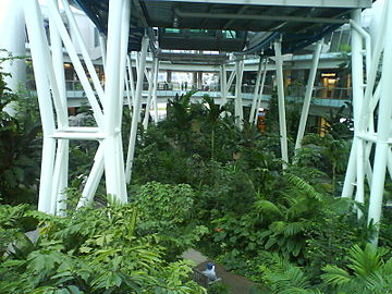 The site includes a tropical rainforest garden[21]