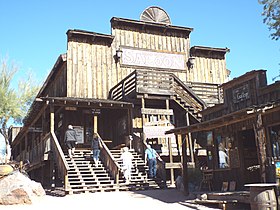 The Mammoth Steak House and Saloon in Goldfield, Arizona. Built in 1893.