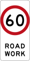 (R4-212) 60 km/h Roadwork Speed Limit (used in New South Wales)