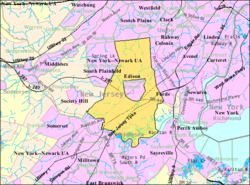 Census Bureau map of Edison, New Jersey Interactive map of Edison, New Jersey