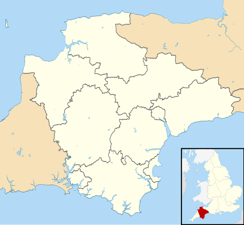 Maps of castles in England by county: B–K is located in Devon