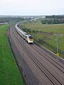 Image 26 Credit: Dave Bushell. A Eurostar on High Speed 1 going through the Medway Towns More about Eurostar... (from Portal:Kent/Selected pictures)