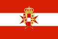 State flag with Lesser Coat of arms (1815–1848, 1849–1860)