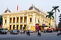 Hanoi Opera House modeled on the Palais Garnier in Paris