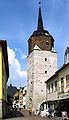 The tower guarding the southern gate (to Halle) was built in the 15th century and renovated in 1995