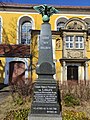 Gedenkobelisk für Langen und sein II. Bataillon auf dem Kirchhof in Hochkirch (2022)