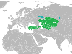 Sovereign (green) and other members (cyan) of Türksoy