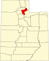 State map highlighting Morgan County