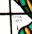 Signatur von E. Linck in der Kirche Meiringen (1915)