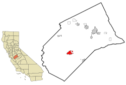 Location in Merced County and California