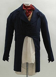 Navy blue frock coat