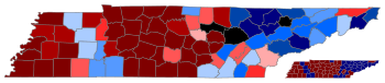 Results of the June 8, 1861, referendum by county