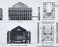 Architectural drawings of the Théâtre-National